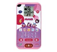 VTech - Teléfono Educativo de Minnie Mouse, Juguete Interactivo Disney para niños +3 años, 6 Actividades Que enseñan a Contar, sumas y restas, Figuras, Versión ESP