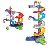 VTech Set pistas y coches Torre Supertornado TutTut Bólidos – Incluye Rocky – +1 año – Versión ESP