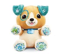VTech - Turrón, Mi amigo patas mágicas, peluche de bebé sensual y musical, perro interactivo, Doudou personalizado con nombre, regalo para niños a partir de 1 año - Contenido en francés