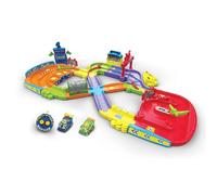 VTech - Tut Tut Bolides, mi Primer Circuito teledirigido con Coche RC Simon Super Campeón y Coche Léo Bolide Turbo, 11 Zonas mágicas, Regalo para niños de 1 año a 5 años