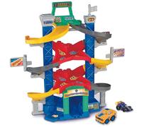 VTech - Tut Tut Tut Bolides Serie Pro, Super Tour Duo Challenge con Coche de Carreras Lenny As del Circuito, Circuito de Coches Infantiles, 3 Zonas mágicas, Regalo para niños de 2 años a 6 años -