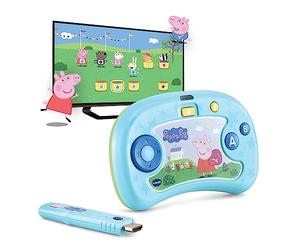 VTech - V.Smile TV New Generation Peppa Pig | Consola educativa para niños +3 años | Aprende a Contar, Vocabulario, secuencias númericas | Exclusivo en Amazon | Versión ESP