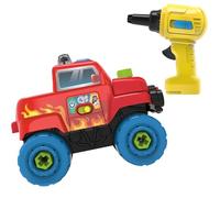 VTech - Vehículo Monster Truck Repara y construye, Coche Interactivo Desmontable, Juguete niños +2 años, Herramientas y Piezas para Reparar, Cambia Las Ruedas, Capo, Parachoques, Versión ESP