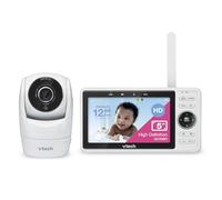VTech Vigilabebés WiFi Inteligente VM901, Pantalla 720p de 5 Pulgadas, cámara de vídeo 1080p, visión Nocturna HD, Zoom panorámico/inclinable Totalmente Remoto, conversación bidireccional.