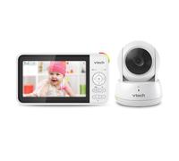 VTech VM924 Camara Vigilancia Bebe, 2600mAh Vigilabebes con Camara Vigilabebés Monitor Inalámbrico de Vídeo con LCD 5" Inteligente VOX Visión Nocturna