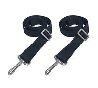 Vtete 2 correas ajustables para barco Bimini con bucles y gancho de presión individual - 28 pulgadas ~ 60 pulgadas de acero inoxidable para toldo de barco