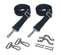 Vtete 2 Correas Superiores Ajustables Bimini con Trabillas + Ganchos a presión + Correas para los Ojos, Accesorios de toldo de Barco de Acero Inoxidable de 28 a 60 Pulgadas