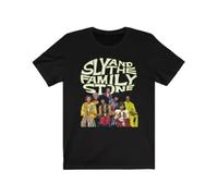VTG S & The Fami Stone Band Cotton All Size Unisex ShirtBlackL