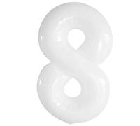 Vthoviwa 10 Colores. 101cm Número globo 8 Blanco, globos 8. cumpleaños Fiesta, balloon 8 Decoración fiesta del aniversario