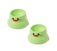 VTIDOBE 2 cuencos elevados para gatos que protegen el cuello para mascotas, cuencos para gatos, suministros para mascotas para la salud digestiva