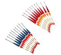 VTIDOBE Juego de 10 flotadores de pesca de carpa, boya para aparejos de peces verticales, 9# 0,8 g, accesorios de tubo de flotación de pesca