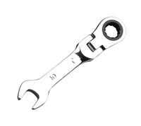 VTIDOBE Llave de trinquete de cabeza ajustable, herramienta de doble propósito en miniatura, ahorro de mano de obra, adecuada para reparación de automóviles y mantenimiento del hogar