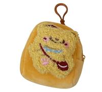 VTIDOBE Monedero pequeño de felpa con llavero de oso suave y peludo para auriculares, bolsa de almacenamiento para mujeres y estudiantes, decoración colgante, 2 (Reino Unido), M