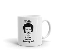 VTmaio Taza de cerámica con texto en inglés "Hello is it Tea Your Looking for Funny Coffee Te", taza de trabajo para oficina, regalo sarcástico, regalo de Navidad, regalo de intercambio, regalo de