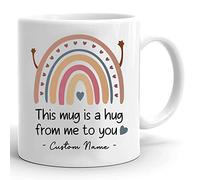 VTmaio Tazas con texto en inglés "This Mug Is A Hug From Me To You", regalos de condolencias para su mamá, amigos, mujeres, regalos de condolencia, 325 ml