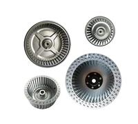 VTMTZVLVAD Impulsor de motor paletas centrífugas Aspas del ventilador Eje impulsor Ventilador aluminio Rueda aspas pequeñas Multipaleta joyous(Reverse,200X76X14-crimping)