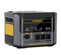 VTOMAN 1000W Estación de Energía Portátil, 828Wh Batería LiFePO4, Ampliable a 2376Wh, Carga Express 0-80% en 60 Min, CA 2000W Pico Generador Solar, 100W USB-C para Hogar, Camping, Viajes Cortes