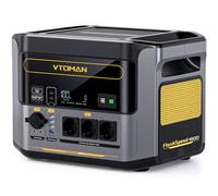 VTOMAN FlashSpeed 1500 Estación de Energía Portátil 1500W/1548Wh - LiFeP04 Batería Generador Solar con Tres 230V Salida/entrada CA, 0-100% Carga Rápida en 1 Hora para Acampada, Autocaravana