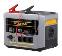 VTOMAN FlashSpeed 2400 Estación de Energía Portátil con Cable de Puente, 2400W/1408Wh Generador Solar con 230V Salida/Entrada CA, Carga Rápida 0-100% en 1 Horas para Acampada,RV y Emergencia.