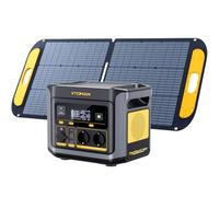VTOMAN FlashSpeed 600 Estación de Energía Portátil con Panel Solar 110W - 499Wh/600W(1200W Pico) Generador Solar con Batería LiFePO4, 80% Carga Rápida en 1H, Capacidad Ampliable para Camping, Fiestas