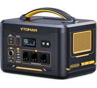 VTOMAN Jump 1500X Estación de Energía Portátil 1500W - 828Wh Batería LiFePO4 Generador Solar, Salida dual PD 100W Typ-C, Generador Energía Portátil Capacidad Ampliable a 2376Wh para Viajes, Acampar