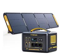 VTOMAN Jump 2200 Estación de Energía Portátil con 200W Panel Solar, 2200W/1548Wh Batería LiFeP04 Generador Solar, Salida PD 100W tipo-C/Salida USB QC 3.0 para Acampada al Aire Libre, Viajes, Pesca
