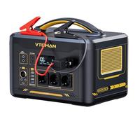 VTOMAN Jump 2200 Estación de Energía Portátil con Cable de Arranque, 2200W 1548Wh Generador Solar LFP Batería, 3 Salidas CC a 12V/10A, Capacidad Ampliable a 3096Wh para Acampadas y Emergencias
