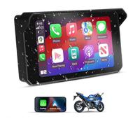 Vtopek Pantalla CarPlay para motocicleta de 5 pulgadas, pantalla Android | IP67 - Pantalla táctil IPS impermeable para motocicleta, control de voz Siri/G0ole, Bluetooth, navegación