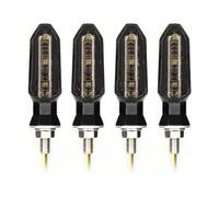 VTSGBLS Intermitentes 8 Mm Para Motocicleta 12 V Para Aprilia Luz intermitentes(Fumar,4 PIEZAS)