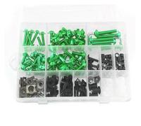 VTSGBLS Kit Tornillos Motocicleta Kit Tornillos Y Tuercas para Carenado Motocicleta Tornillos para Carrocería para Mayoría Las Motocicletas para Kawasaki(Verde)