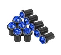 VTSGBLS Kit Tornillos Motocicleta Tornillos Deflectores Viento para Parabrisas M5 10 Unidades para Y&amaha YZF R25 R3 R7 YZF-R1 R1 R125 YZF-R6 R6 YZF600R YZF750R YZF1000 YZF1000R(Azul)