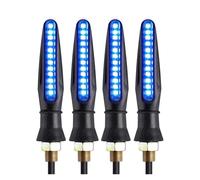 VTSGBLS Para Aprilia Luces Señal Giro Motocicleta Lámpara Señal Intermitente Luz intermitentes(AZUL,2 pares)
