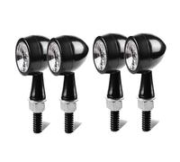 VTSGBLS Para Aprilia RS 660 125 RS660 RS125 Luz Señal Giro Motocicleta Bullet Clignotant Moto Flasher Lamp12V 8mm Indicador Blinker Luz intermitentes(4 Transparent)