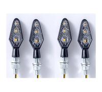 VTSGBLS Para Aprilia RS 660 125 RSV4 RSV4R Luces Señal Giro Motocicleta 8mm 12V Indicador Lámpara Universal Delantero Trasero Luz intermitentes(TRANSPARENTE,4 PIEZAS)