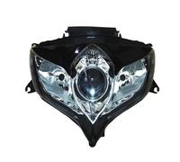 VTSGBLS Para Suzuki GSXR GSX-R 600 GSX-R600 GSXR600 2008 2009 2010 08 09 10 Delantero Lámpara Carcasa Faro Protector faros motocicleta(Lente transparente)