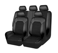 VTSGBLS Protectores Asiento para Citroën C2 C3 C4 para Cactus C5 C4 para Picasso C6 DS3 DS4 DS5 Fundas Asiento Auto Conjunto Protector(5 Asientos - Negro)