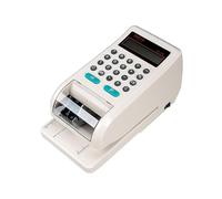 Vttui Impresora de Cheques Multimoneda Internacional para USD, HKD, MYR, SGD - Impresora de Escritorio Profesional para Cheques Preimpresos en Formato Inglés(Color:USD ¥ HKD $ RMB)