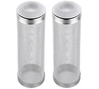 VTYTZZ 2 filtros exteriores para acuario, protección duradera de 16 mm, protección contra succión, filtro de acero inoxidable, filtro de acuario, multifuncional, protección contra aspiración
