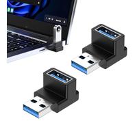 VTYTZZ Adaptador USB a USB de 90 grados, AdaptadoresUsb3.0, Codo USB,Adaptadores USB,DoubleUsb,Acoplador de ángulo, Convertidor de carga rápida OTG,Conector USB,para teléfono Laptop Tablet