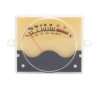 VU Meter | High Accuracy Audio Level Meter with Yellow Backlight | DB Level Header for DIY/Car Audio/Home Studio | 250uA Sensitivity, ABS Material