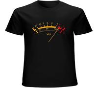 VU Meter Standard Volume Unit Indicator SVI Novelty Graph Men's T Shirt Unisex Cotton tee Black 3XL