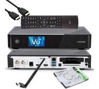 ►VU+ Uno SE 4K 1x DVB-S2 FBC Twin Tuner Receptor Linux UHD 150 Mbit WLAN 1TB HDD