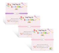 VU100 3 piezas Pulsera Madre Hija Regalo para Madre Hija Pulsera Vuelta al Cole Regalos para el Primer día de Colegio Regalo Inspiración para Niña Nieta Abuela