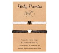 VU100 Pulsera para Pareja Pulsera Hilo del Destino Regalo para Pareja Pulsera de Protección de la Suerte de la Cábala Día de Navidad Cumpleaños Regalo para Marido Esposa Novio Novia Familia Amigos