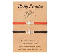 VU100 Pulsera para Pareja Regalo para Pareja Pulsera Hilo Rojo del Destino Pulsera Cábala Suerte Protección Día de San Valentín Navidad Cumpleaños Regalo para Novio Marido Novia Esposa Amigos Familia