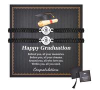 VU100 Regalos para Graduacion para Hombres Mujeres Regalos Graduacion Creativo Pulsera para Graduacion Pulsera de Brújula Regalo de Inspiración para los Estudiantes Amigos Hermanas Pareja Hija Hijo