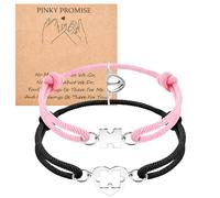 VU100 Regalos para Parejas Pulseras Regalos para Él y Ella Pulsera Puzzle Magnético Navidad San Valentín Aniversario Cumpleaños Regalos para Novio Novia Esposa Marido
