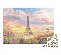 Vue de Paris |Vue Romantique d'un paysage Urbain| Puzzles Amusants En Famille 52x38cm/1000pcs Adultes