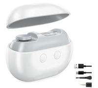 Vuee-ze Easyclip Smart Nail Clipper,Vueeze EasyClip Toenai, Fanyil/Vueeze Easyclip Smart Nail Clipper, with Led Light - USB Rechargeable Safety Fingernail Trimmer for Baby Seniors Kids Adults (White)