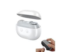 Vueeze Easyclip Smart Nail Clipper, 3-in-1 Electric Nail Trimmer with LED Light & Nail Scraps Storage, USB Rechargeable for Adults, Seniors (White)
